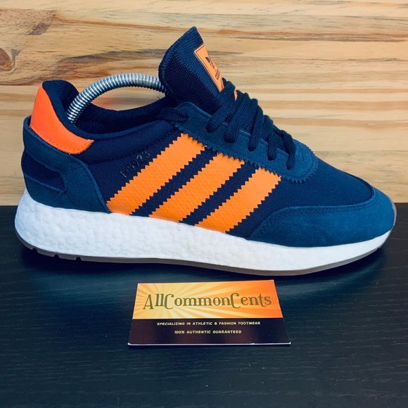New Adidas Originals Boost I-5923 Navy Orange Gum - Picture 4 of 9